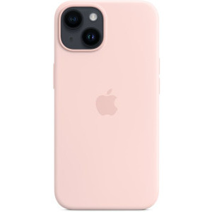 Apple Protectie pentru spate, material silicon, cu MagSafe pentru iPhone 14, culoarea Chalk Pink