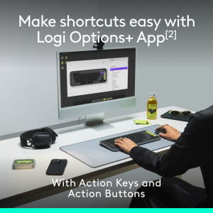Logitech Pop Icon Combo, Bluetooth, Rose