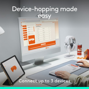 Logitech Pop Icon Combo, Bluetooth, Graphite