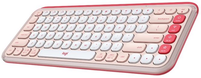 Tastatura Logitech Pop Icon Keys, Bluetooth, Rose