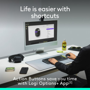 Logitech POP Mouse, Bluetooth, Graphite