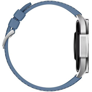 Huawei Watch GT 5, 46mm Tarnish Stainless Steel, curea Blue Woven