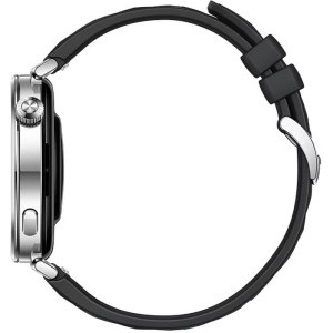 Huawei Watch GT 5, 41mm Tarnish Stainless Steel, curea Black Fluoroelastomer