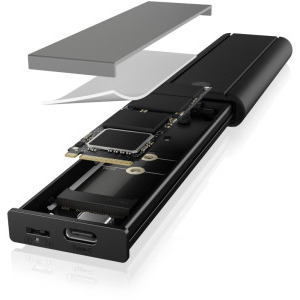 Icy Box IB-1807MT-C31 USB-C 3.2 Gen 2 Black