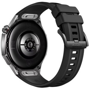 Huawei Watch GT 5 Pro, 46mm Tarnish Titanium, curea Black Fluoroelastomer