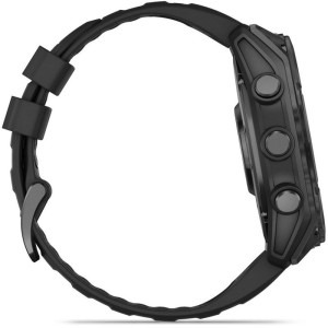 Garmin Fenix 8, 51mm Slate Gray, Black Silicone