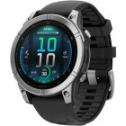 SmartWatch Garmin Fenix E, 47mm Stainless Steel, Black Silicone