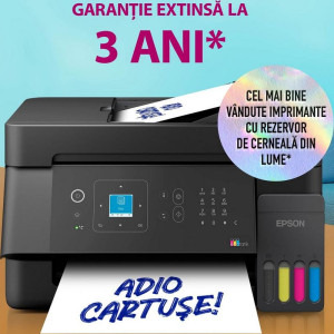 Epson EcoTank L5390, InkJet CISS, Color, Format A4, Retea, Wi-Fi, Fax