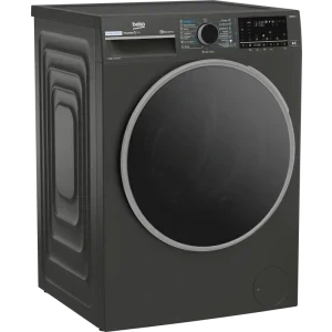 Beko B5WFU69415MB2 ES, 9 kg, 1400 RPM, Clasa A, ProSmart Inverter, EnergySpin, SteamCure, AquaWave, HomeWhiz, Gri