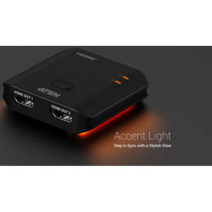 ATEN Splitter HDMI 4K60, 1x HDMI Female - 2x HDMI Female
