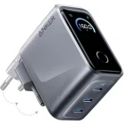 Incarcator retea Anker Prime A2687341, 3x USB-C, Quick Charge 160 W, GaN, Display, Grey