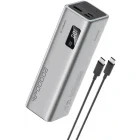 Baterie externa Cuktech 2C1A, 20000 mAh, 1x USB, 2x USB-C, 85 W, Display, Grey