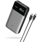 Baterie externa Cuktech 15 Air, 15000 mAh, 1x USB, 2x USB-C, 100 W, Display, Grey