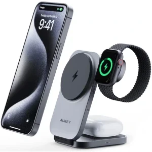 Aukey LC-MC312, Qi2 30 W, Grey