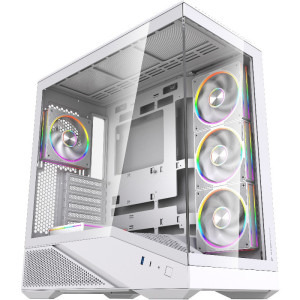 Gaming GREUCEANU Prime Alb, AMD Ryzen 7 9800X3D 4.7GHz, 32GB DDR5, 500GB SSD + 2TB SSD, RX 9070 XT 16GB GDDR6, Iluminare RGB, Windows 11 Home (Game Ready)