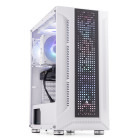 PC Gaming BALAUR Pro Alb Advanced Edition, Intel i5-14400F 2.5GHz, 32GB DDR5, 1TB SSD, RX 9060 XT 16GB GDDR6, Iluminare RGB