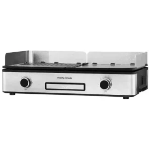 Morphy Richards Gratar electric MGS1002, 2400W, Argintiu/Negru