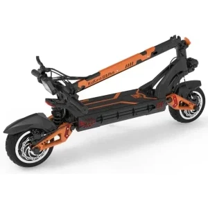 KuKirin Trotineta electrica G3 Pro, Putere 2x 1200 W, Autonomie 80 km, Viteza max 65 km/h, Greutate max 120 kg, Roti 10 inch, Negru
