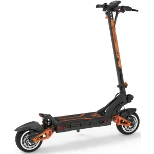 KuKirin Trotineta electrica G3 Pro, Putere 2x 1200 W, Autonomie 80 km, Viteza max 65 km/h, Greutate max 120 kg, Roti 10 inch, Negru