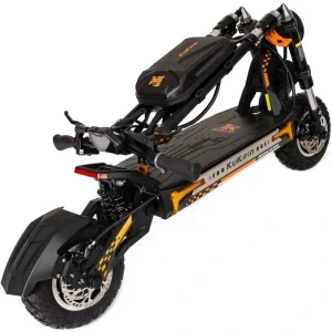 KuKirin Trotineta electrica G4 Max, Putere 2x 1600 W, Autonomie 95 km, Viteza max 86 km/h, Greutate max 150 kg, Roti 12 inch, Negru