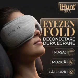 iHunt Aparat de masaj ocular EyeZen Fold, Compresie, Incalzire