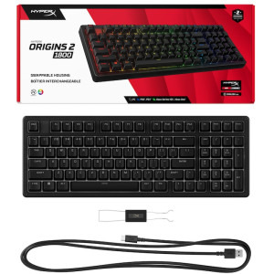 HyperX Origins 2 1800 RGB Black HyperX Linear Red Switch Mecanica