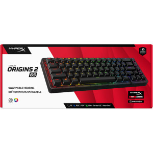HyperX Origins 2 65 RGB Black HyperX Red Linear Switch Mecanica