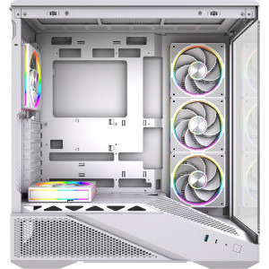 Gaming GREUCEANU Streaming Edition Alb, AMD Ryzen 9 9950X3D 4.3GHz, 32GB DDR5, 2TB SSD, RTX 5070 Ti 16GB GDDR7, Iluminare RGB, Windows 11 Home (Game Ready)