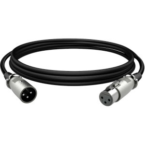 HyperX XLR Male - XLR Female, 3m, negru