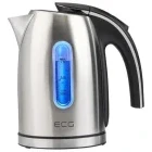 Fierbator ECG RK1240, 1630W, 1.7L, Inox/Negru