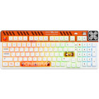 Tastatura Gaming QwertyKey 100 Apex RGB White Tactil Prelubrifiat V2 Switch Mecanica
