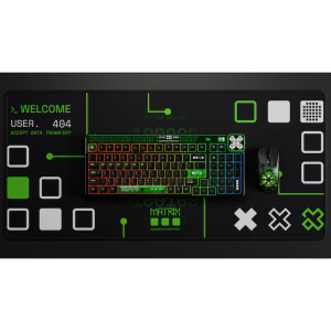 QwertyKey 100 Matrix RGB Black Liniar Prelubrifiat V2 Switch Mecanica