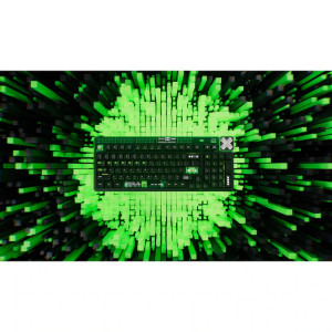 QwertyKey 100 Matrix RGB Black Liniar Prelubrifiat V2 Switch Mecanica