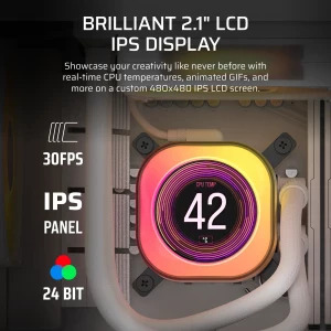 Corsair iCUE LINK Titan 360 RX LCD RGB White