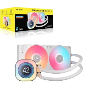 Corsair iCUE LINK Titan 240 RX LCD RGB White