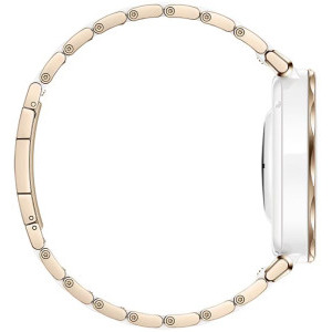 Huawei Watch GT 5 Pro, 42mm Ceramic White-Gold, curea White Ceramic
