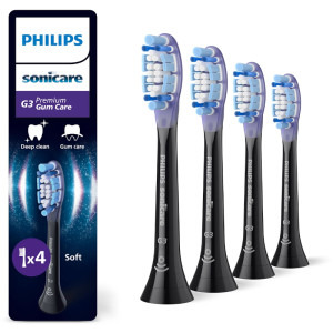 Philips Sonicare Rezerve periuta de dinti electrica Premium Gum Care HX9054/88 Negru, 4 buc