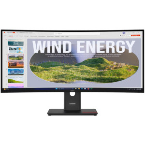 Monitor LED Lenovo ThinkVision T34WD-40 Curbat 34 inch UWQHD VA 4 ms 120 Hz USB-C