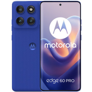 Smartphone Motorola Edge 60 Pro, OLED, 512GB, 12GB RAM, Dual SIM, 5G, 3x 50MP AI Cam, Baterie 6000 mAh, incarcare TurboPower 90W, Pantone Dazzling Blue