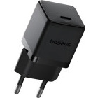 Incarcator retea Baseus Palm, 1x USB-C, Quick Charge 20 W, Black