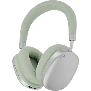 Casti Tellur Over-Ear, Shade, Bluetooth 5.3, ANC, Multipoint, autonomie 50h, Green + Cablu USB la USB-C + Cablu audio