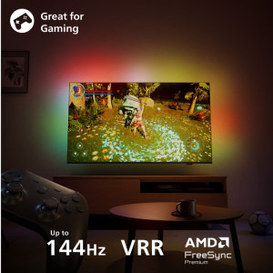 Philips Smart TV 43PUS9010/12 Seria PUS9010/12 108cm gri 4K UHD HDR Ambilight pe 3 laturi