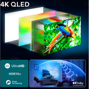 Philips Smart TV 43PUS9010/12 Seria PUS9010/12 108cm gri 4K UHD HDR Ambilight pe 3 laturi