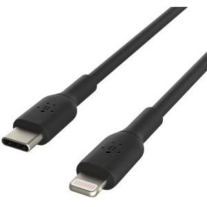 Belkin BoostCharge USB-C Male la Lightning Male, 1m, Black