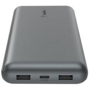 Belkin BoostCharge 20000 mAh, 2x USB, 1x USB-C, Space Grey