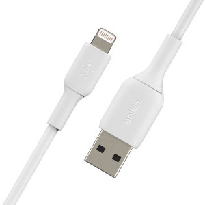 Belkin BoostCharge USB Male la Lightning Male 0.15m, White