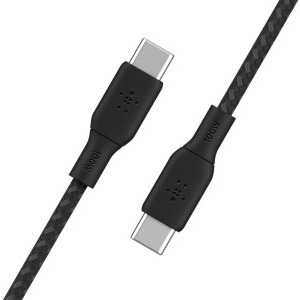 Belkin BoostCharge Braided, USB-C Male la USB-C Male, 100W 3m, Black