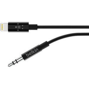 Belkin Lightning Male la Jack 3.5 mm Male, 0.9m, Black