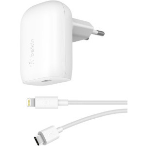 Belkin 30W PD 1x USB-C, cablu USB-C la Lightning inclus, White