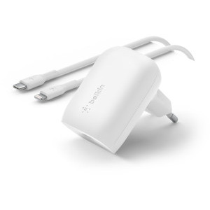 Belkin 30W PD 1x USB-C, cablu USB-C la Lightning inclus, White